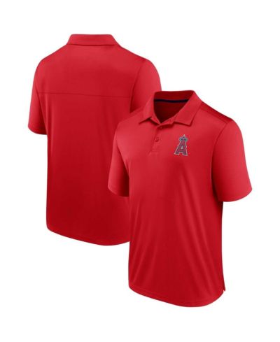 Men's Fanatics Red Los Angeles Angels Hands Down Polo Shirt
