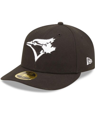 New Era Мужская черная белая кепка Toronto Blue Jays Low Profile 59FIFTY Fitted Hat