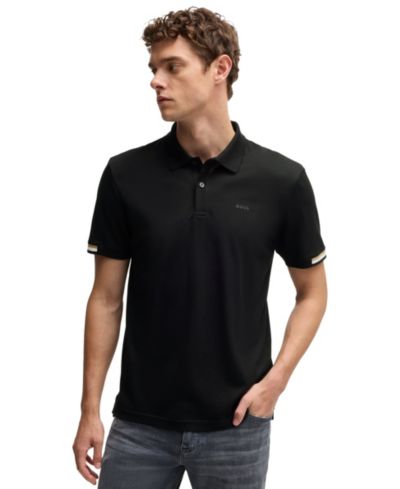 Мужская рубашка-поло BOSS by Hugo Boss Regular-Fit Rubberized Logo