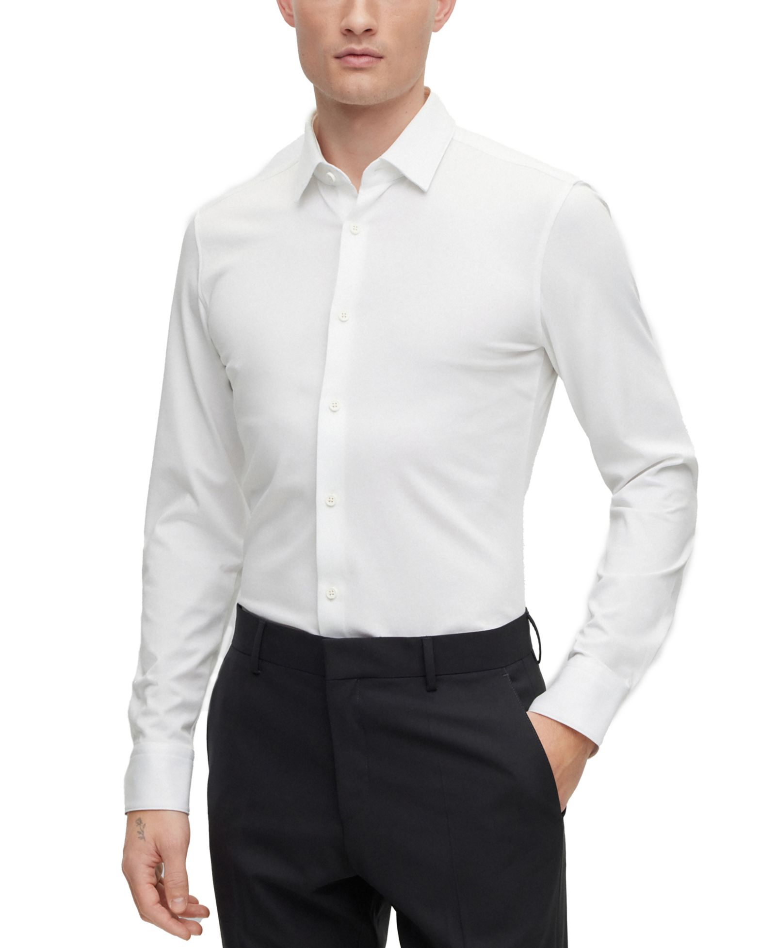 BOSS by Hugo Boss Men's Performance-Stretch Slim-Fit Dress Shirt
