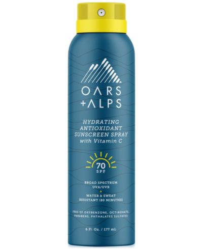 Oars + Alps Hydrating Antioxidant Sunscreen Spray SPF 70, 6 oz.