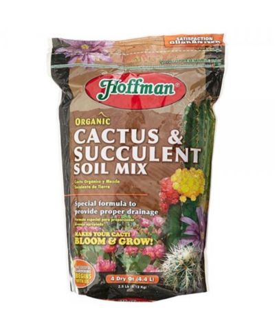 Hoffman 10404 4 Quarts Organic Cactus and Succulent Soil Mix