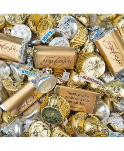Just Candy 50th Anniversary Candy Party Favor Hershey's Chocolate Mix, 110 Pieces