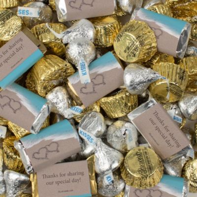 Just Candy Beach Wedding Candy Hershey's Chocolate Mix, 124 Pieces