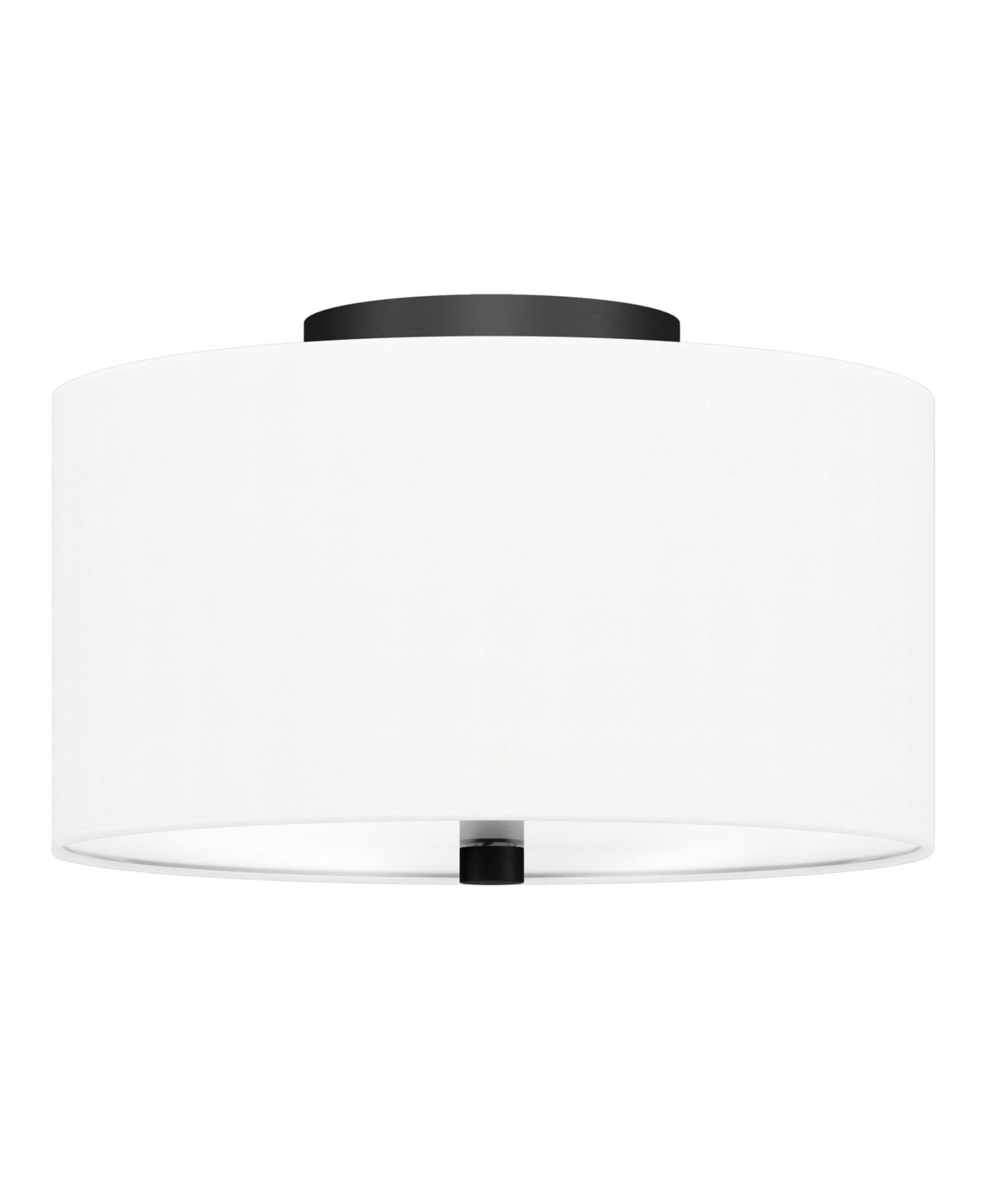 Ellis 12" Flush Mount with Fabric Shade