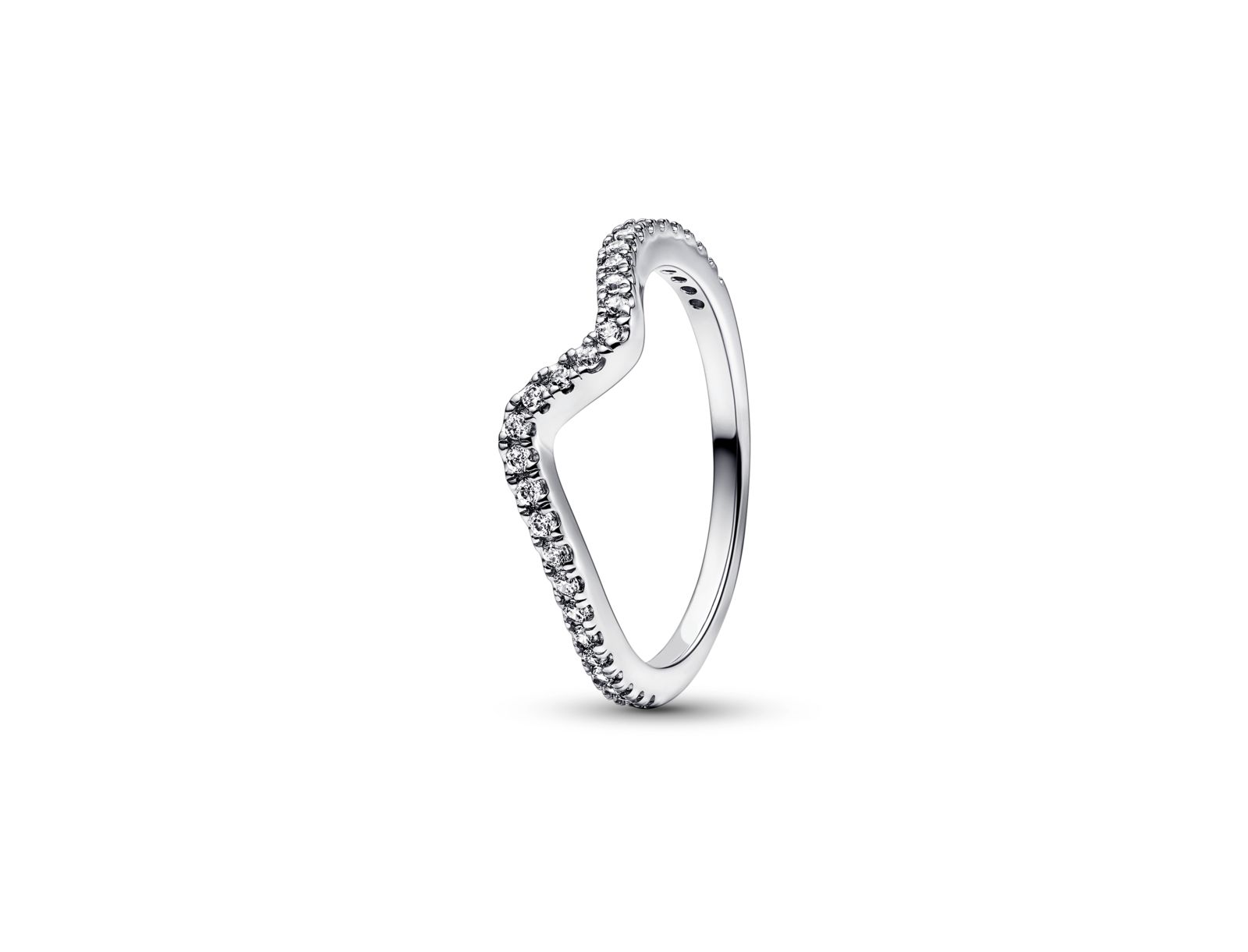 Кольцо Pandora Cubic Zirconia Timeless Sparkling Wave