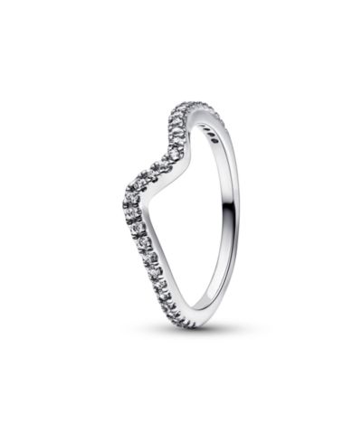 Кольцо Pandora Cubic Zirconia Timeless Sparkling Wave