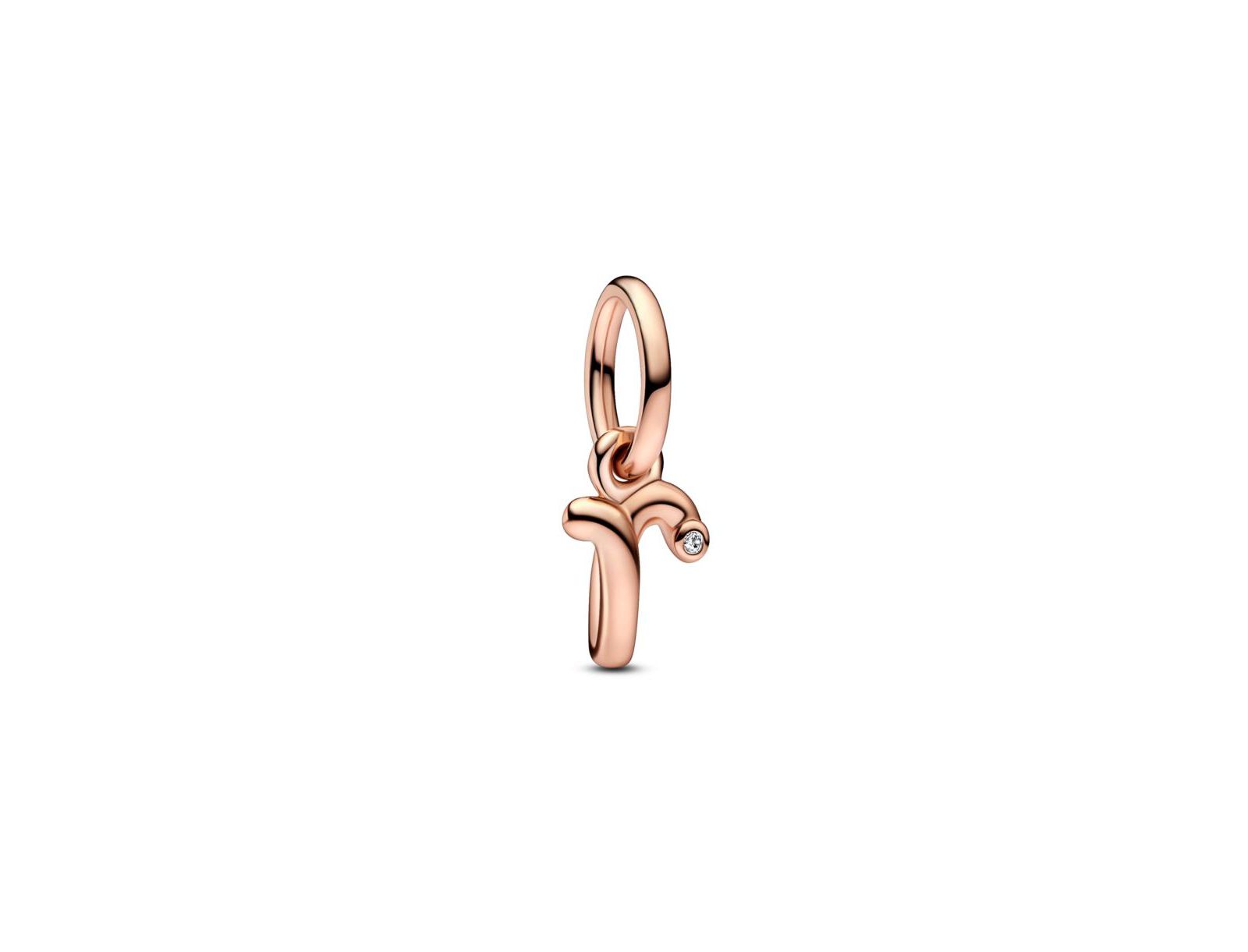 Pandora 14k Rose Gold-Plated Script Alphabet Dangle Charm