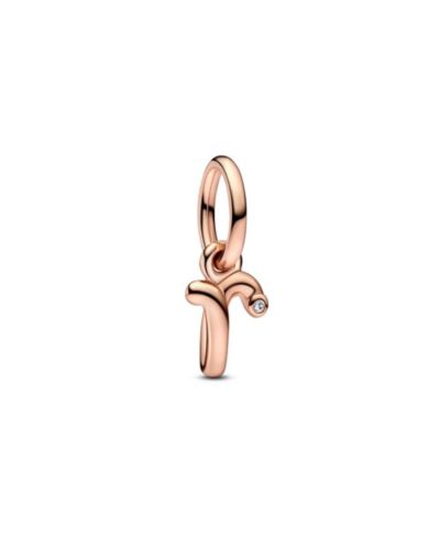 Pandora Подвеска-шарм Script Alphabet из розового золота 14k Gold-Plated