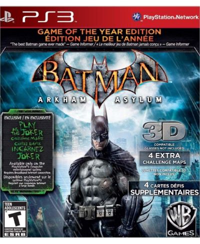Batman Arkham Asylum Game of the Year Edition PlayStation 3
