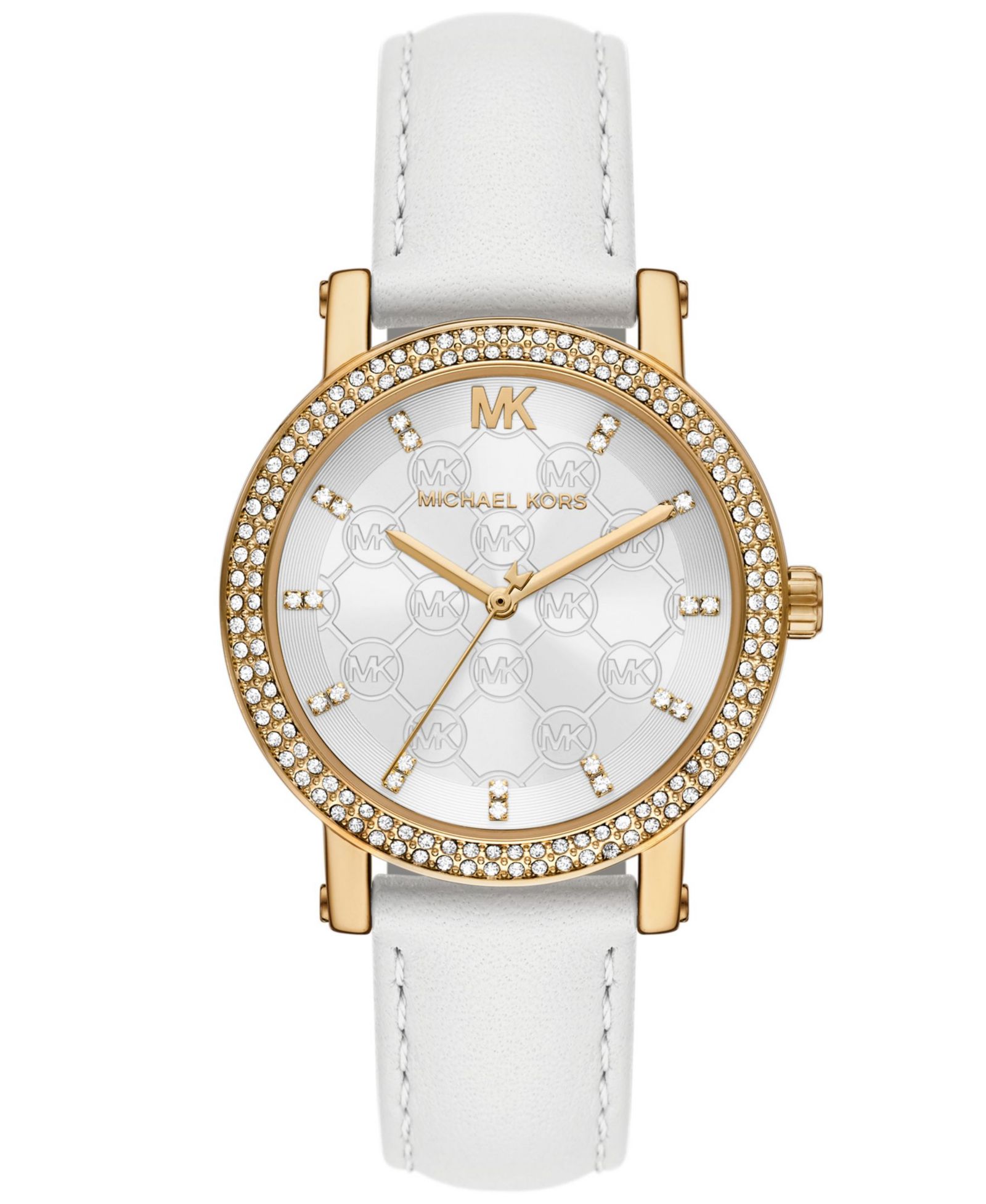 Женские часы Michael Kors Corey Three-Hand White Leather 38mm