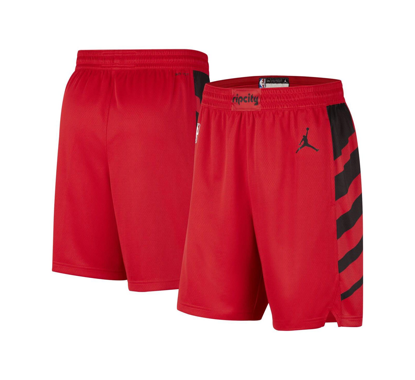 Men's Jordan Red Portland Trail Blazers 2022/2023 Statement Edition Swingman Performance Shorts