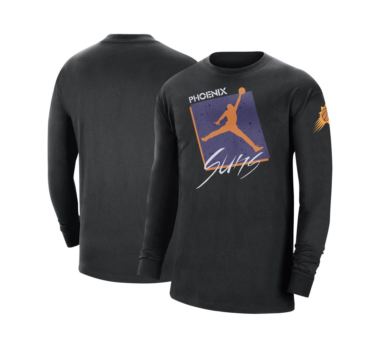 Футболка Jordan Men's Black Phoenix Suns Courtside Max 90