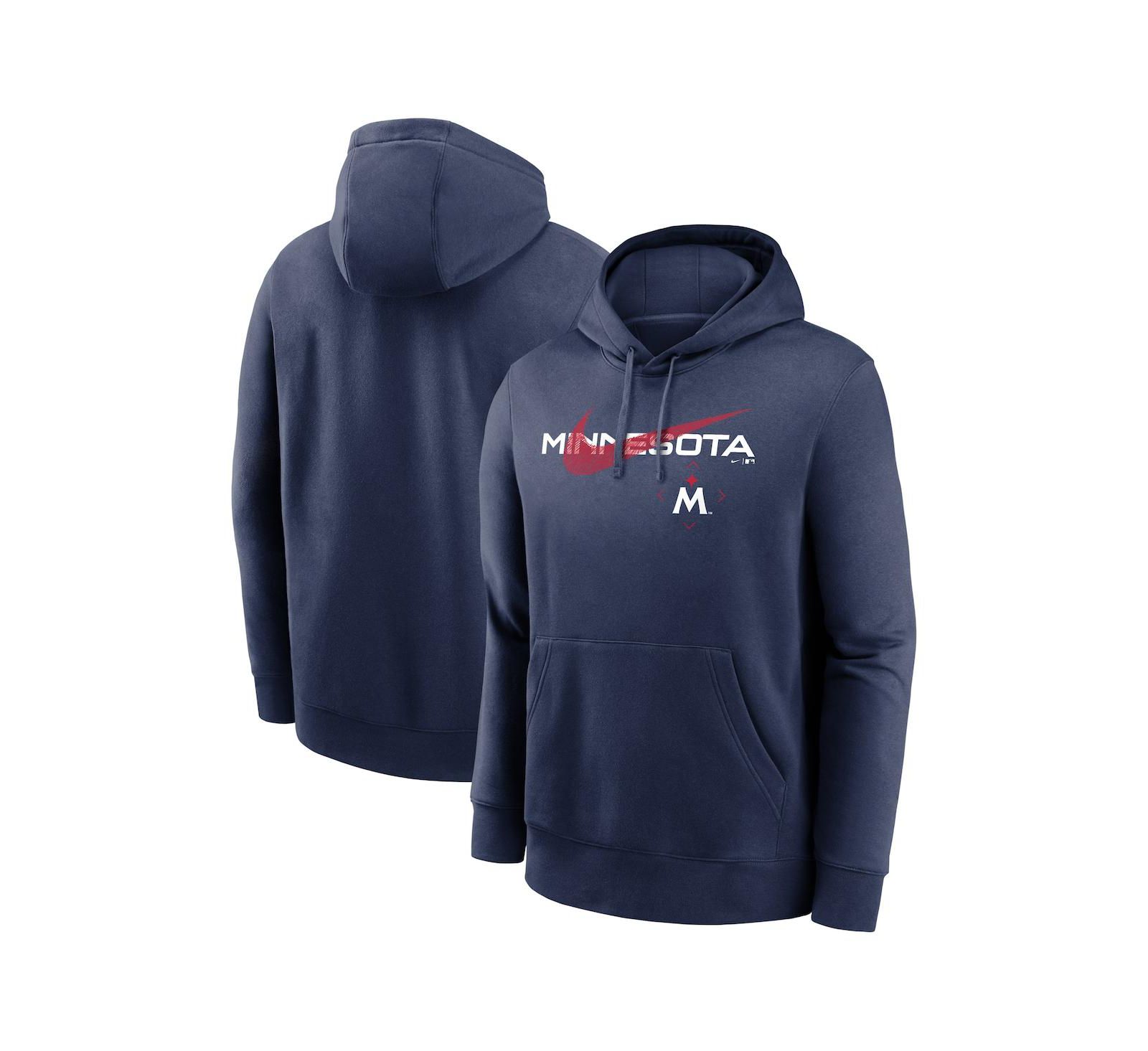 Мужское худи Nike Navy Minnesota Twins 2023 Swoosh Neighborhood Pullover