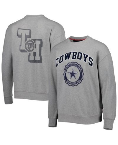 Tommy Hilfiger Мужской свитшот Dallas Cowboys Ronald Crew серого цвета