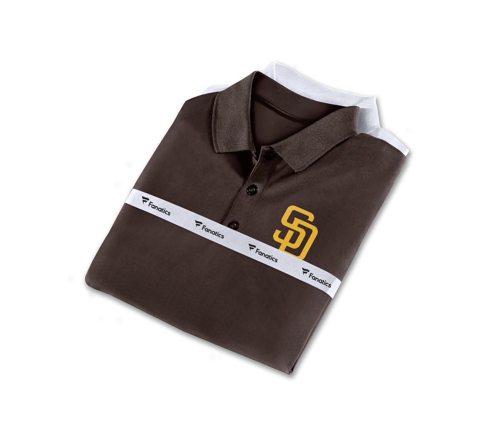 Fanatics Мужской набор поло, коричневый и белый, San Diego Padres