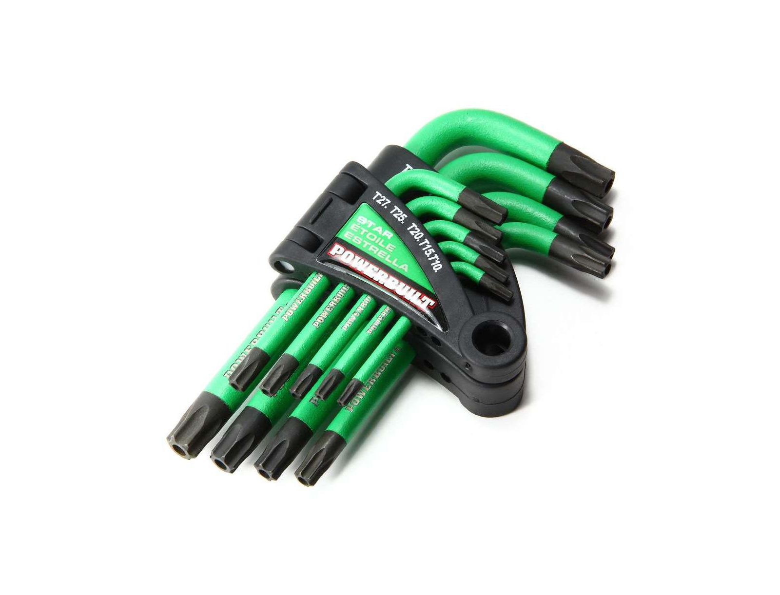 Набор ключей Torx Powerbuilt с коротким плечом, защищенных от повреждений, 9 предметов