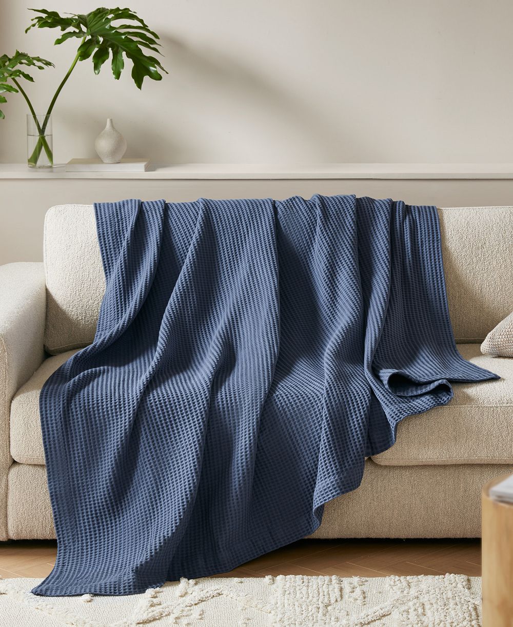 Хлопковый плед Madison Park Waffle Weave, Twin