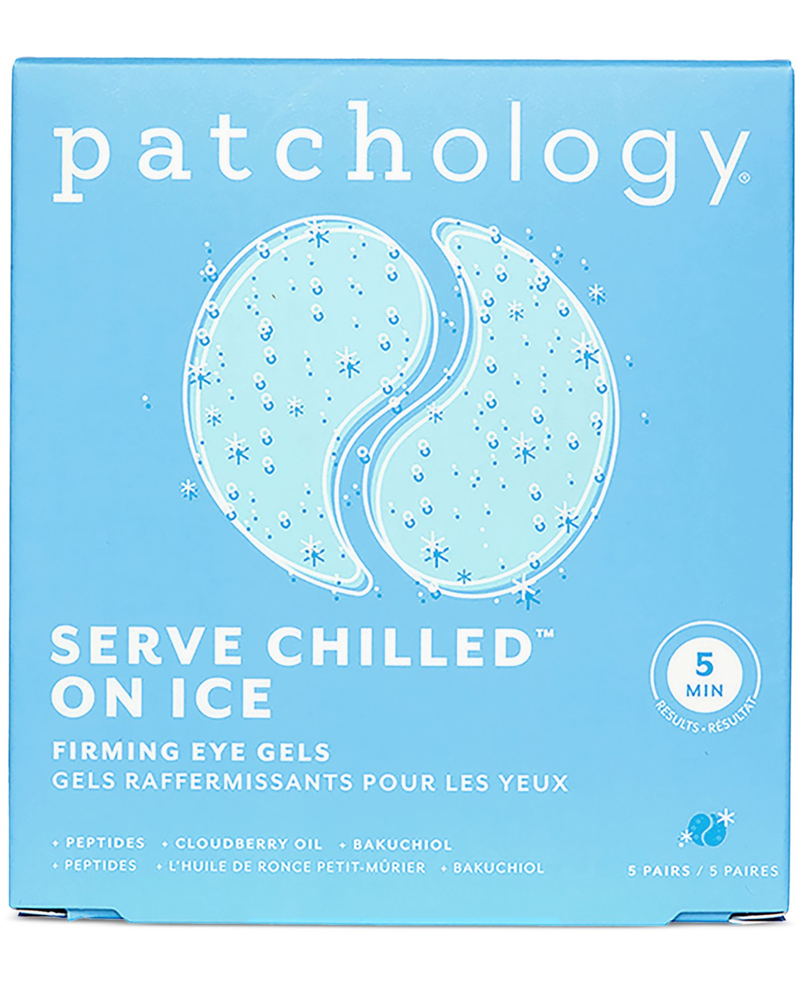 Укрепляющие гели для кожи вокруг глаз Patchology Serve Chilled On Ice, 5 пар