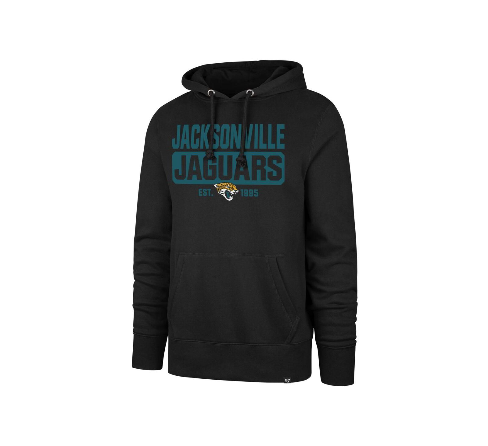 Мужское худи '47 Brand Black Jacksonville Jaguars Box Out Headline Pullover