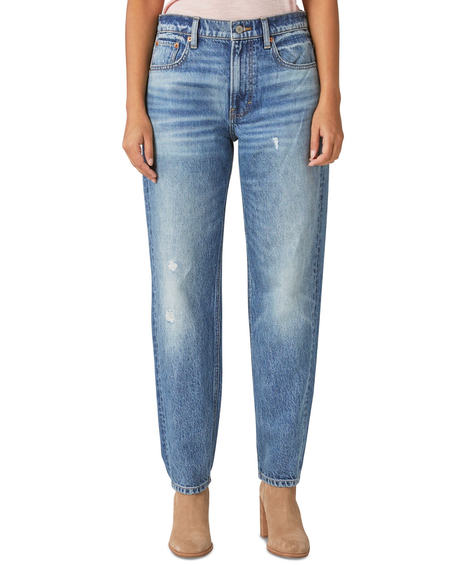Мужские джинсы Lucky Brand с заниженной талией и свободными брюками