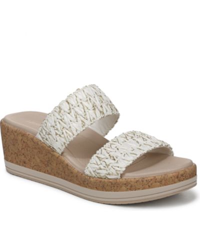White/Gold Stretch Faux Raffia