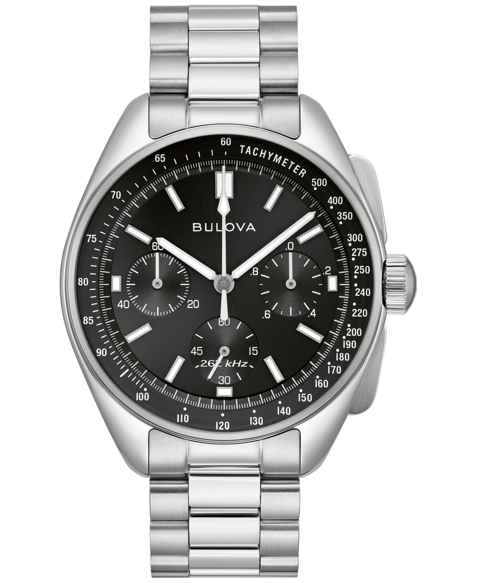 Bulova Мужские часы Chronograph Archive Lunar Pilot, стальной браслет, 44mm