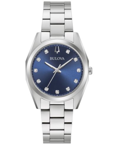 Bulova Женские наручные часы Surveyor Diamond Accent Stainless Steel 31mm