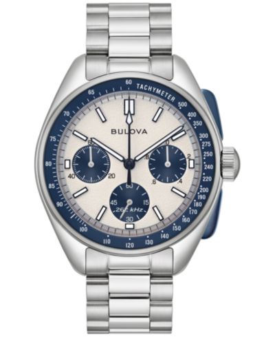 Bulova Мужские наручные часы Chronograph Archive Lunar Pilot со стальным браслетом, набор 44mm