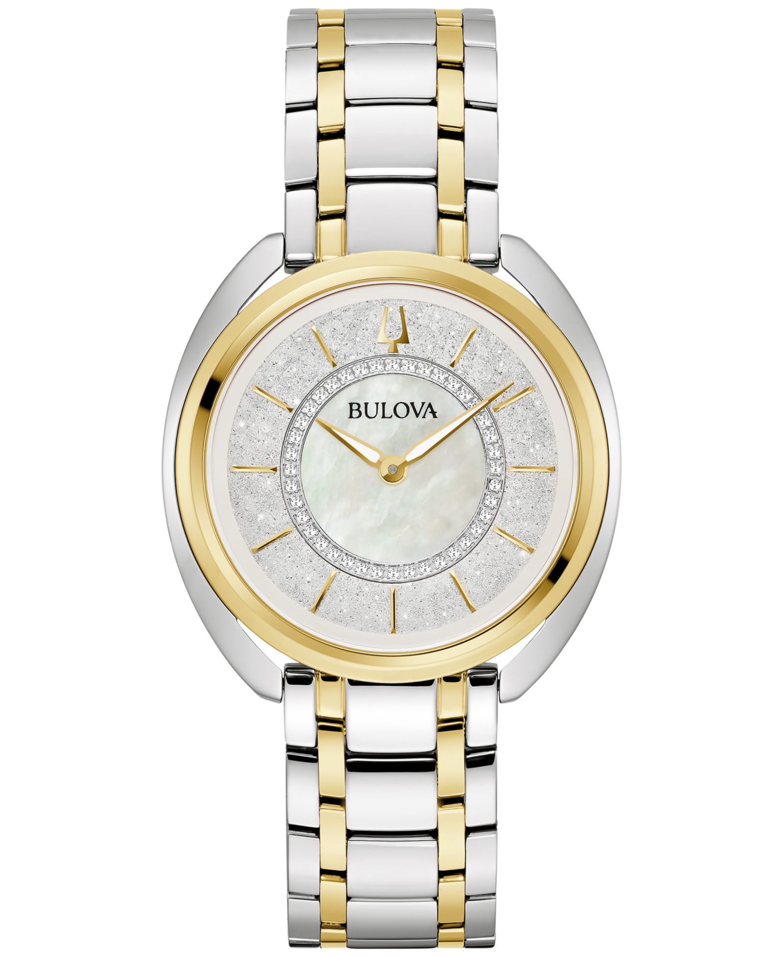 Bulova Женские часы Duality Diamond, Two-Tone Stainless Steel, 34mm