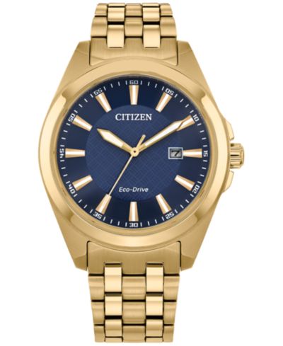 Citizen Eco-Drive Мужские часы Peyten Gold-Tone Stainless Steel, 41mm