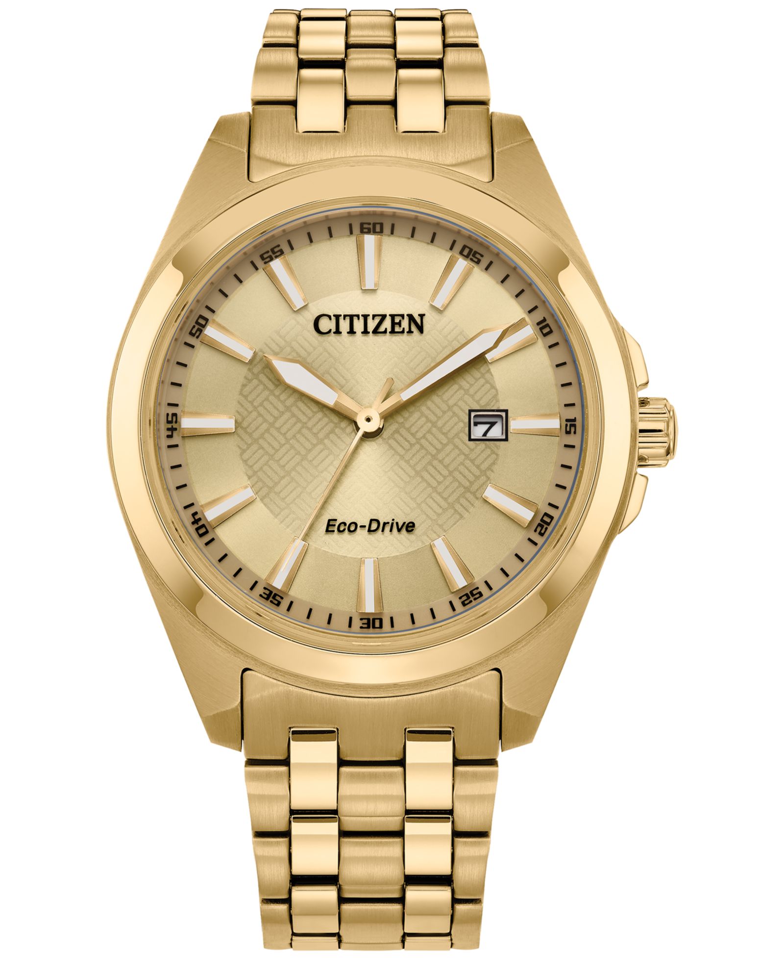 Мужские часы Citizen Eco-Drive Peyten Gold-Tone, стальной браслет, 41mm