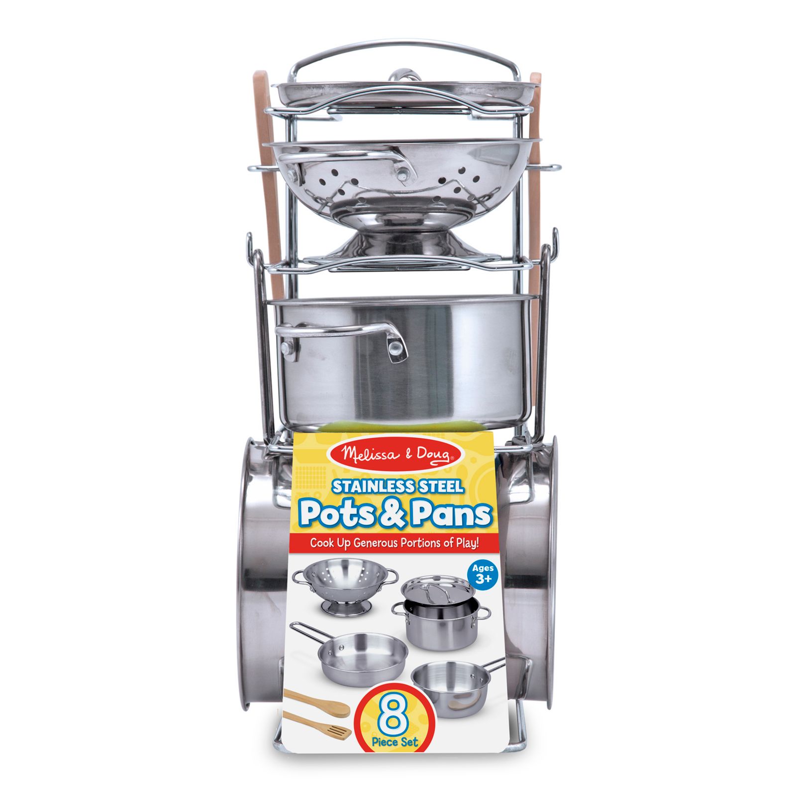 Игровой набор Melissa and Doug Pots & Pans для детей, 8 предметов