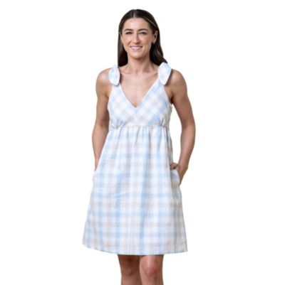 Hope & Henry Women's Hope and Henry Sleeveless Bow Shoulder Dress