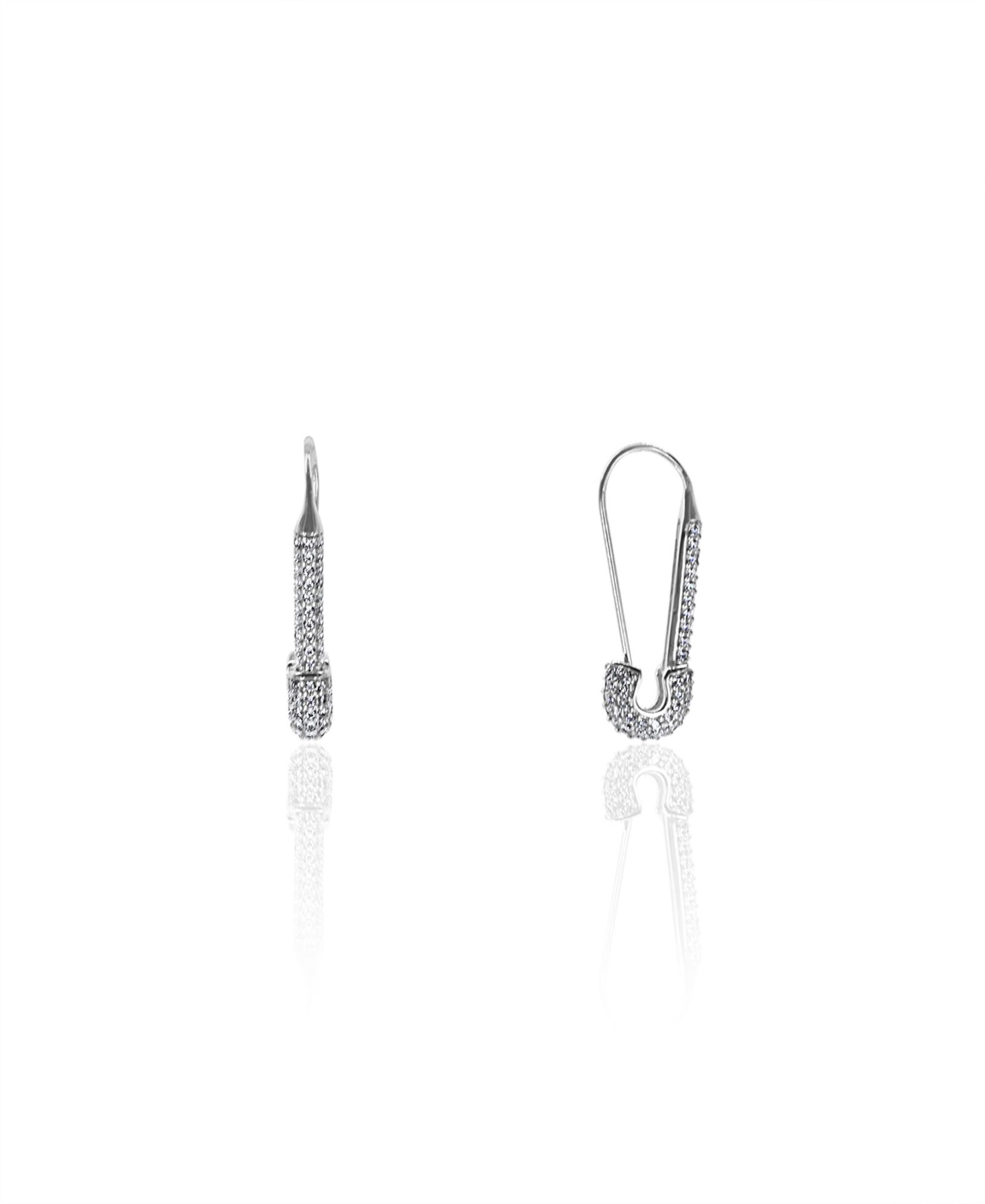 OMA THE LABEL Серьги Eseosa White Gold-Plated Brass