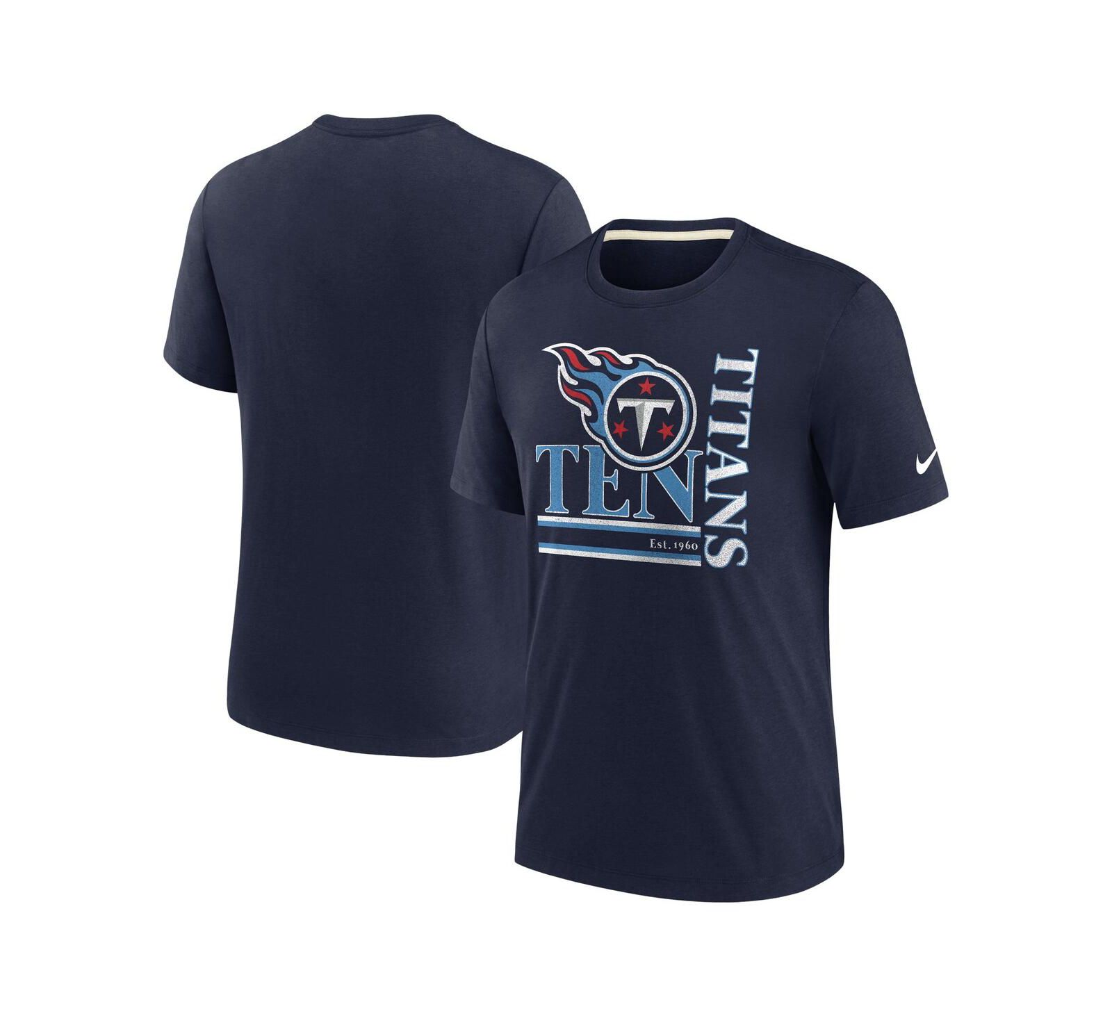 Мужская футболка Nike Navy Tennessee Titans