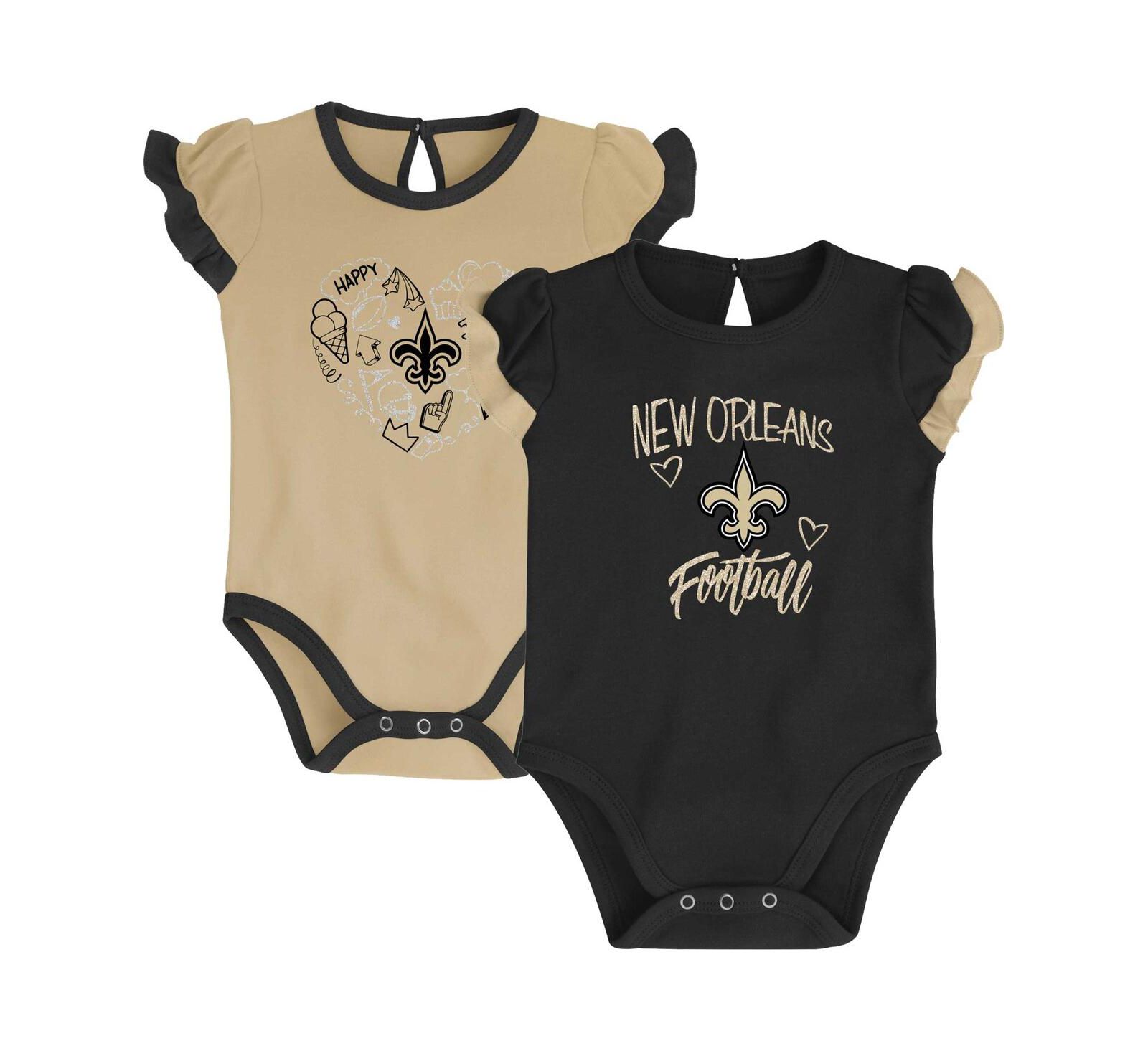 Детский комплект из двух боди для новорожденных New Orleans Saints