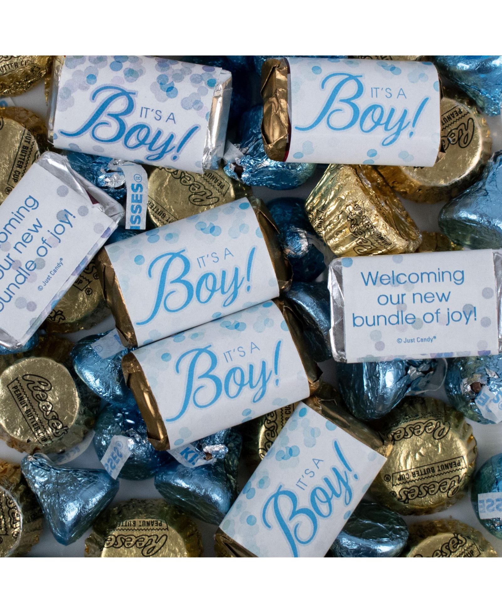 Набор конфет Hershey's Chocolate Mix для детского праздника Just Candy It's a Boy, 110 шт