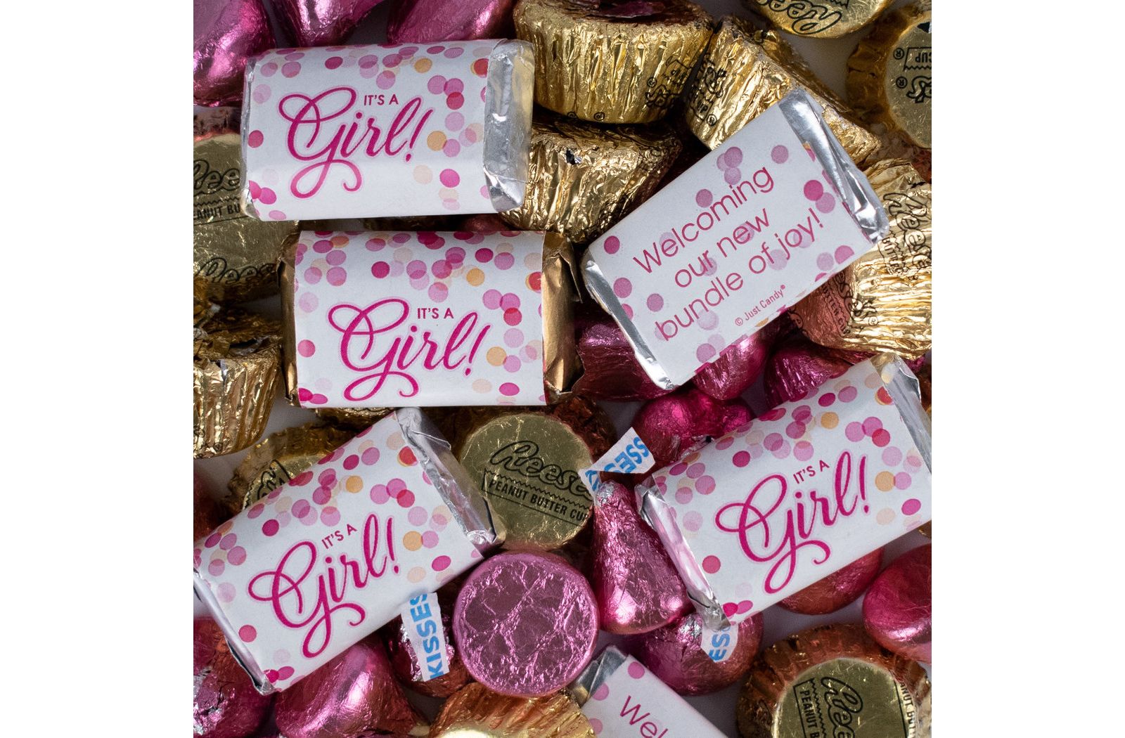 Just Candy набор конфет Hershey's для детского праздника It's a Girl, 124 Pieces