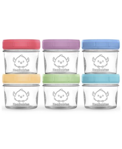 Контейнеры для детского питания KeaBabies 6pk Glass
