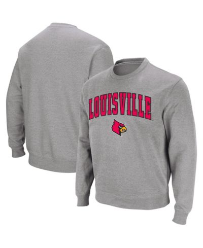 Мужской свитшот Colosseum Louisville Cardinals Arch and Logo Crew Neck
