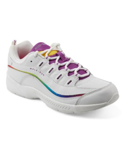 White/Rainbow Leather