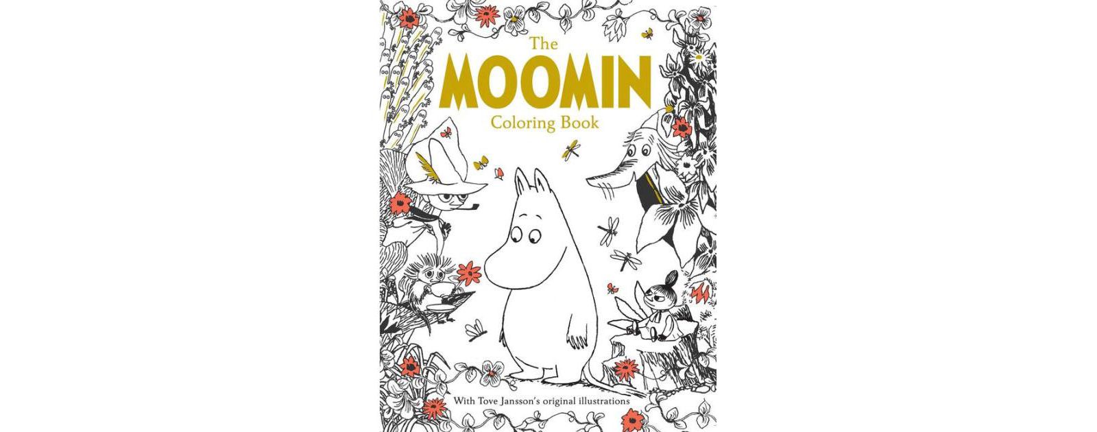 The Moomin Coloring Book (Official Gift Edition with Gold Foil Cover) by Tove Jansson