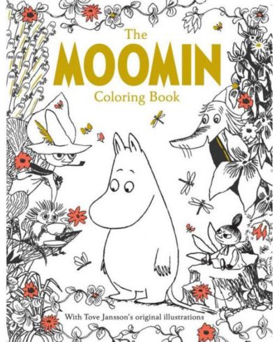 The Moomin Coloring Book (Official Gift Edition with Gold Foil Cover) by Tove Jansson