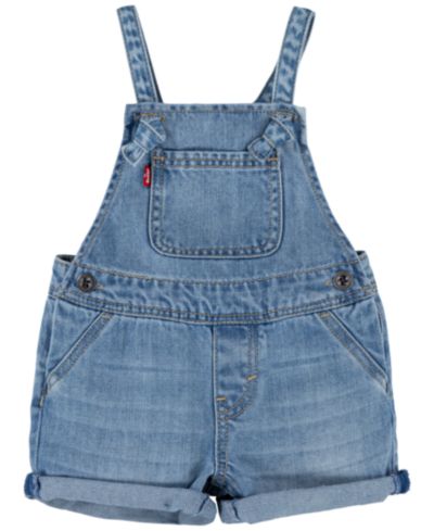 Levi's Baby Girl's Knot Strap Shortalls
