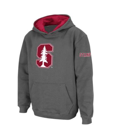 Colosseum Детское худи с большим логотипом Stanford Cardinal Charcoal