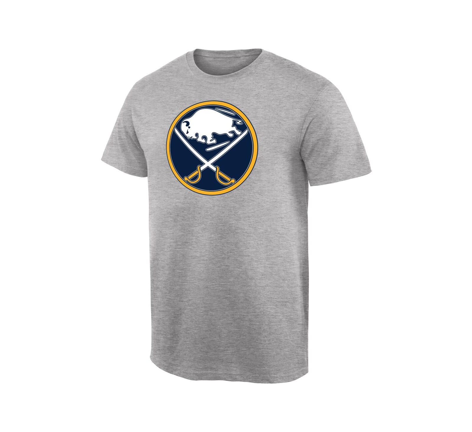 Мужская футболка Fanatics с логотипом команды Ash Buffalo Sabres