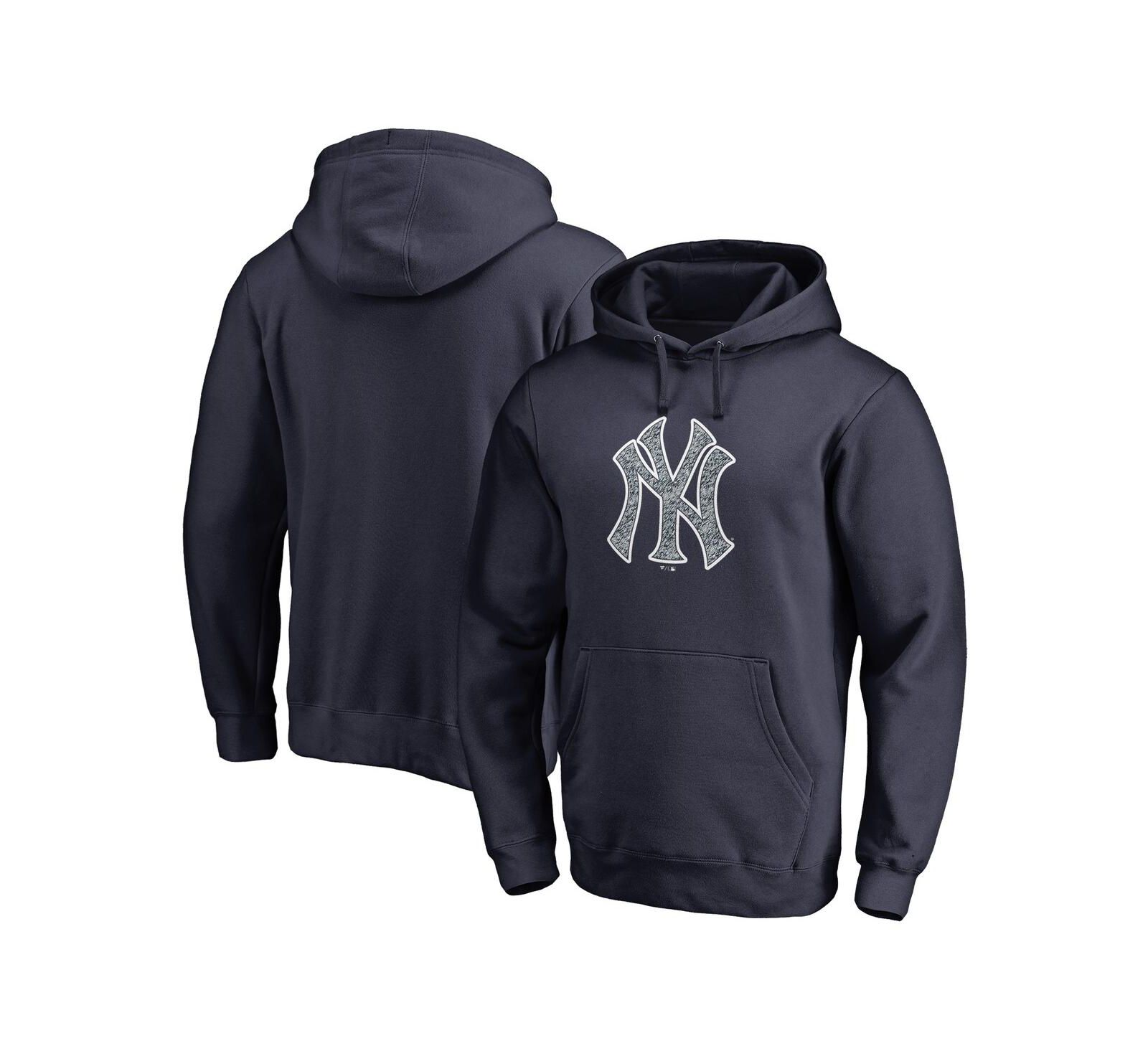 Men's Fanatics Navy New York Yankees Static Logo Pullover Hoodie