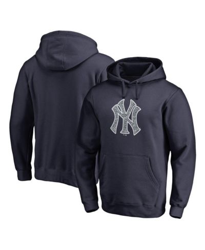Мужское худи Fanatics Navy New York Yankees Static Logo Pullover