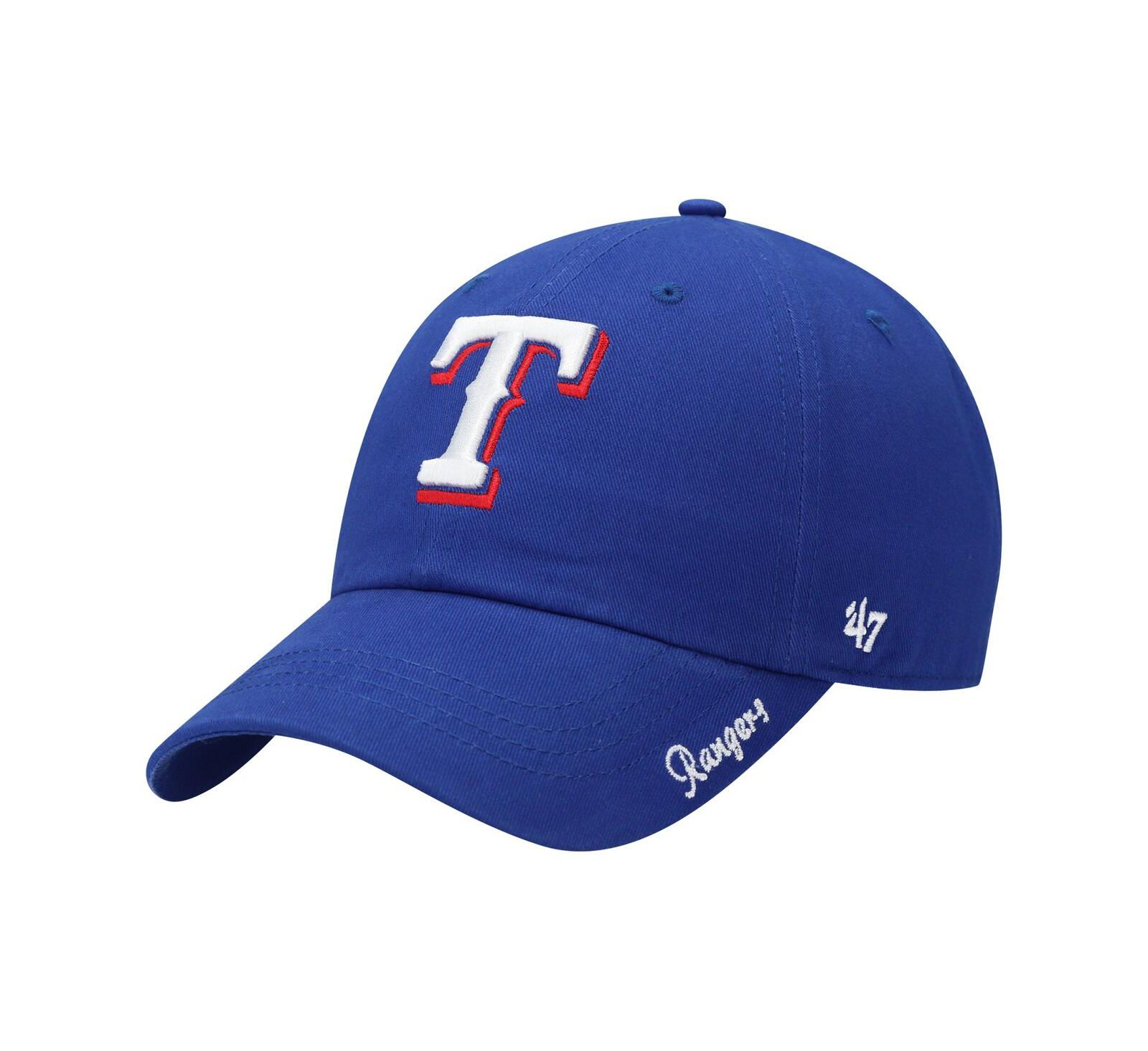 Мужская и женская кепка '47 Brand Royal Texas Rangers Team Miata Clean Up Adjustable